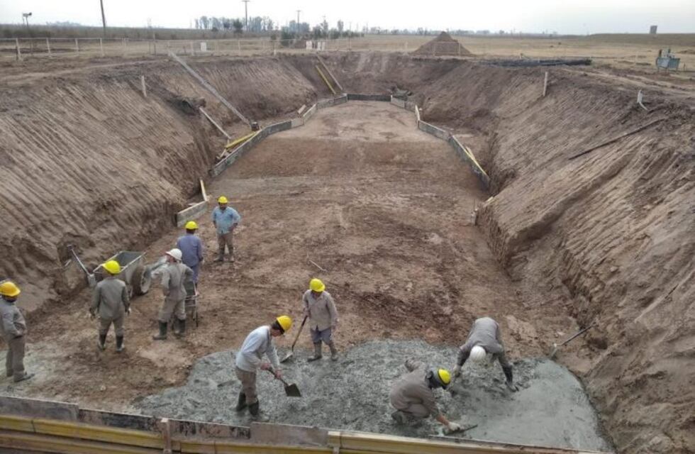 Ignacio García Aresca supervisó la obra del desarenador
