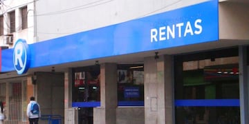 Las oficinas centrales de la Dirección Provincial de Rentas de Jujuy, en calle Lavalle N° 55\u002E