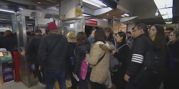 Paro de subtes\u002E (Foto: TN)