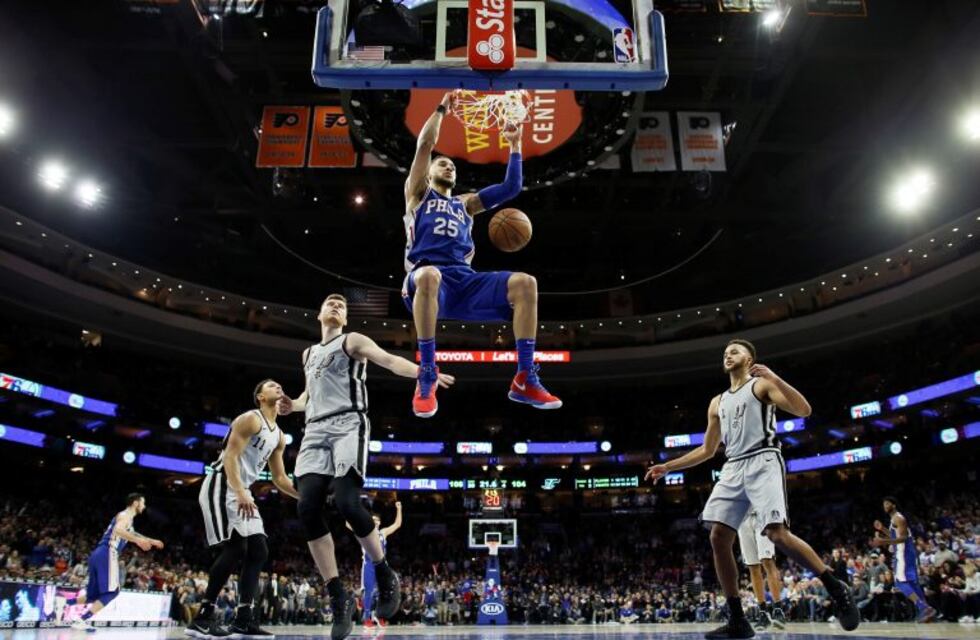 Sin Ginóbili, los Spurs sufrieron la primera caída de 2018 ante los Sixers