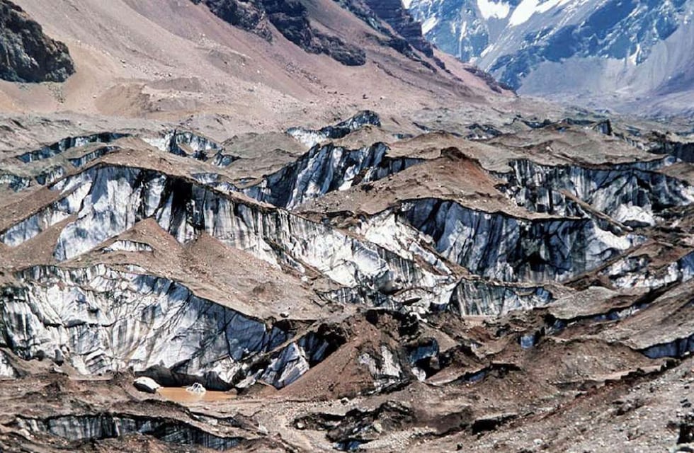 El glaciar mendocino “Horcones Inferior” pese al calentamiento global no se derrite