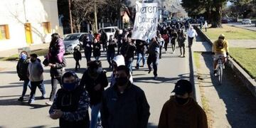 marcha de policías jubilados