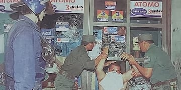 En San Juan hubo saqueos y disturbios en distintos puntos aquellos 19 y 20 de diciembre.