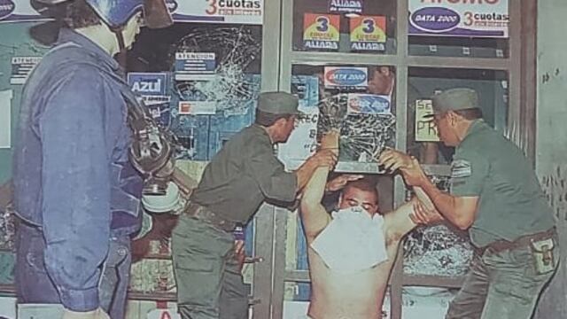 En San Juan hubo saqueos y disturbios en distintos puntos aquellos 19 y 20 de diciembre.