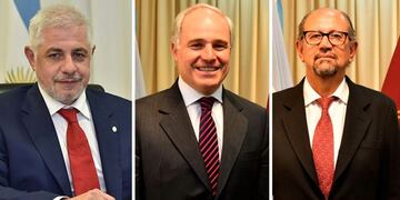 Sergio Camacho, Matías Cánepa y Pablo Outes