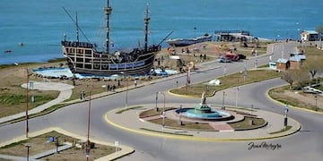 Puerto San Julián panorámica de la bahia