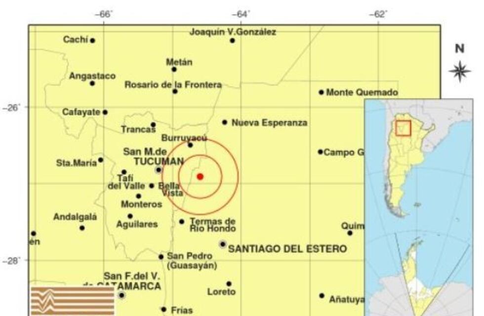 Un sismo sacudió a tucumanos y santiagueños en las últimas horas del martes