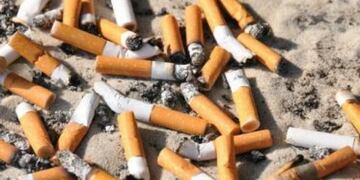 Colillas de cigarrillos. (Archivo)