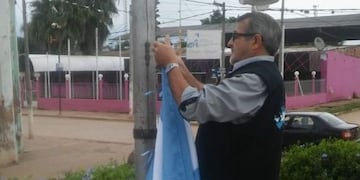 Ex combatiente realizó un homenaje a Malvinas en Pichanal (Web)