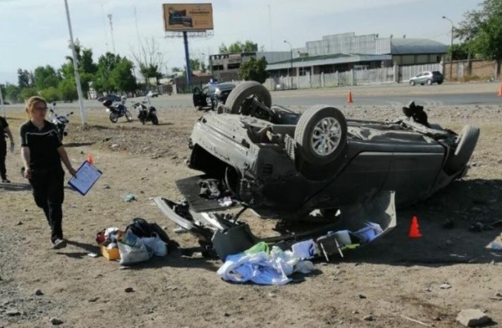 Impactante choque en el ingreso a la Ciudad de Mendoza