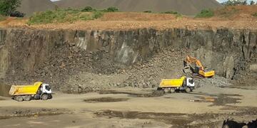 Cantera de piedra explotada por la empresa Carlos Enríquez S\u002EA\u002E