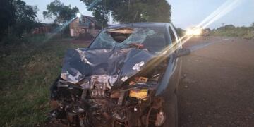 Motociclista fallecido en una colisión en Puerto Esperanza