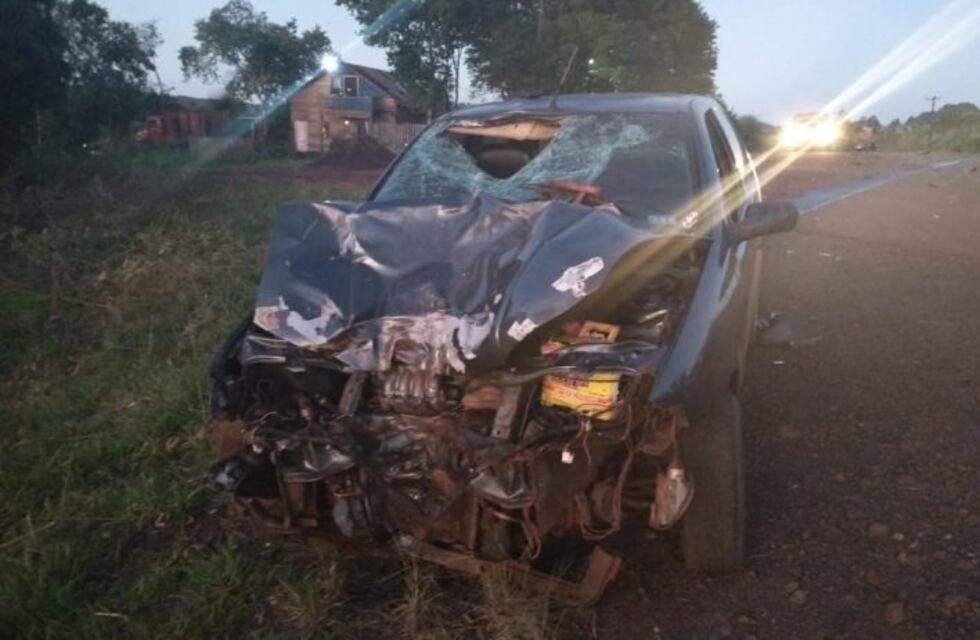 Motociclista fallecido en una colisión en Puerto Esperanza