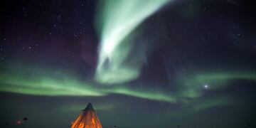 Aurora austral desde la Antártida\u002E Foto: Cullis Patrick\u002E