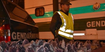 Piedras semipreciosas\nCrédito: Gendarmería Nacional