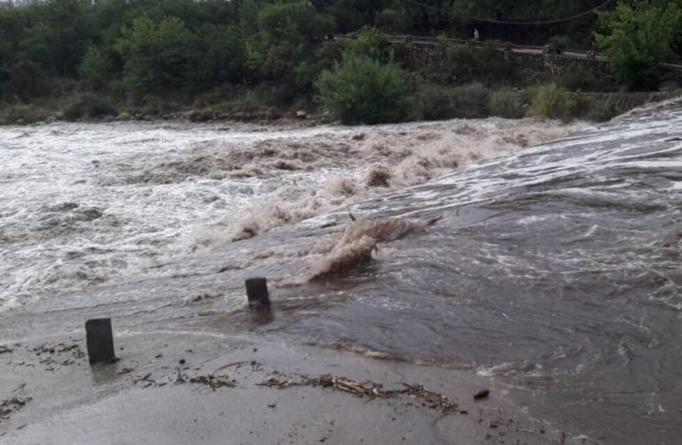 Ríos de Traslasierra con importantes crecidas luego del temporal
