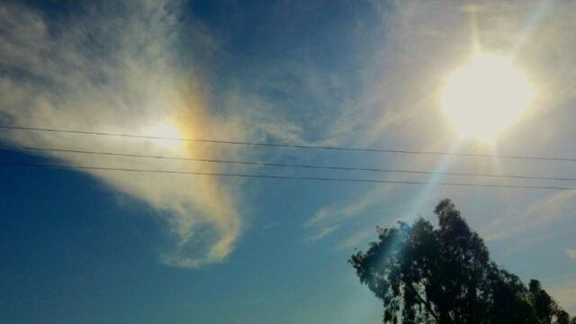 Se vio un extraño fenómeno en el cielo de San Juan\u002E (Foto: Lucho Alcucero)