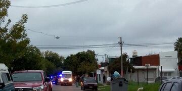 La víctima fue asistida por médicos del Sies cerca de Iriondo y Garay\u002E (@natisiria)