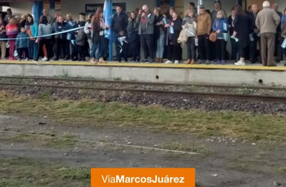 Llegó el tren de pasajeros a Marcos Juárez