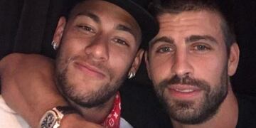 Piqué y Neymar