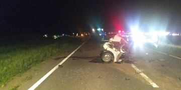 El accidente ocurrió en la Ruta 35 en cercanías de Vicuña Mackenna\u002E