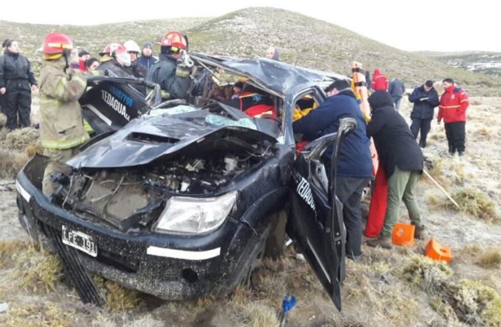 Dos personas heridas en accidente en cercanías de Cañadón Ferrays