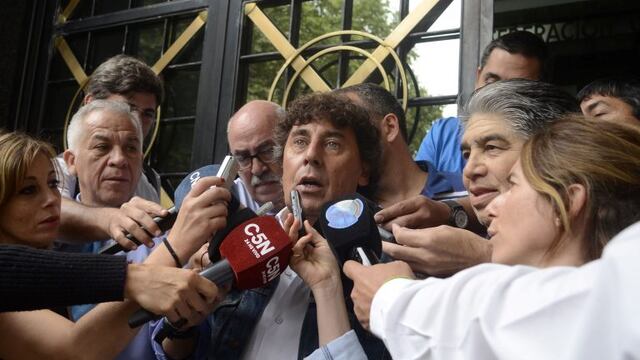 DYN07, BUENOS AIRES 03/03/2017, REUNION DE LA CGT CON LOS SECRETARIOS GENERALES DE AMBAS CTA , PABLO MICHELI PARA ANALIZAR DETALLES DE LA MARCHA OBRERA DEL MARTES 7/3. FOTO: DYN/JAVIER BRUSCO. buenos aires PABLO MICHELI reunion titulares de la cta encue