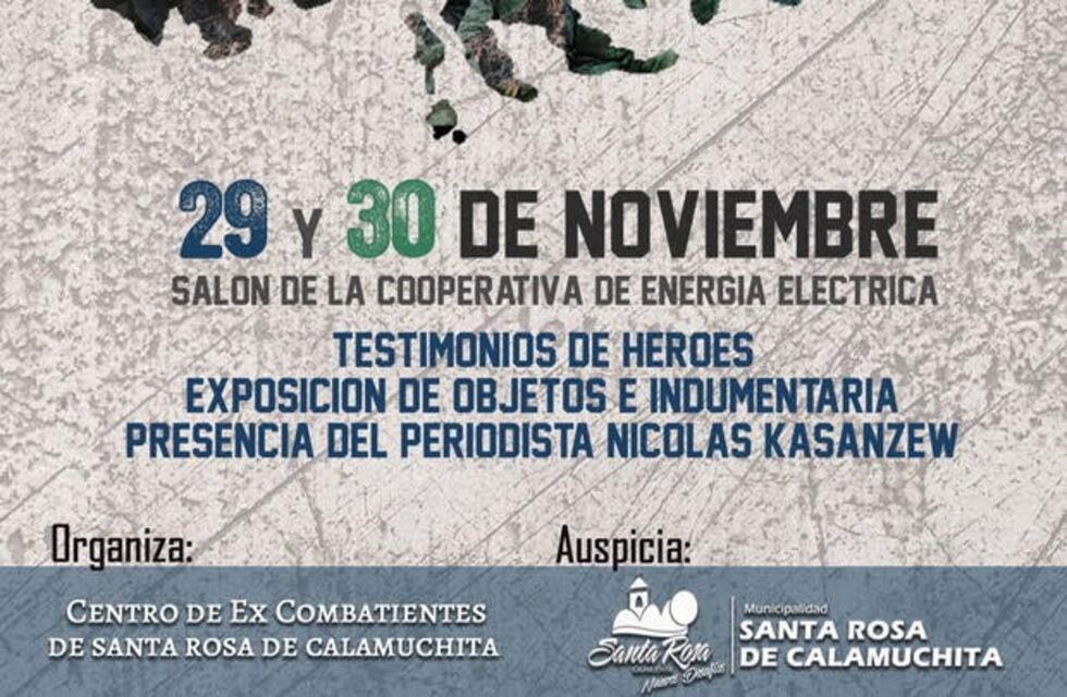 Recuerdos de la Guerra de Malvinas en Santa Rosa