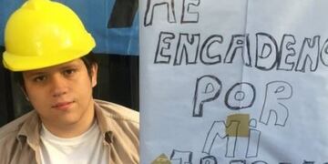 Ministerio de Trabajo: cooperativistas de Barrios de Pie se encadenaron hasta que los reciba Jorge Triaca (@bdp_daniel)