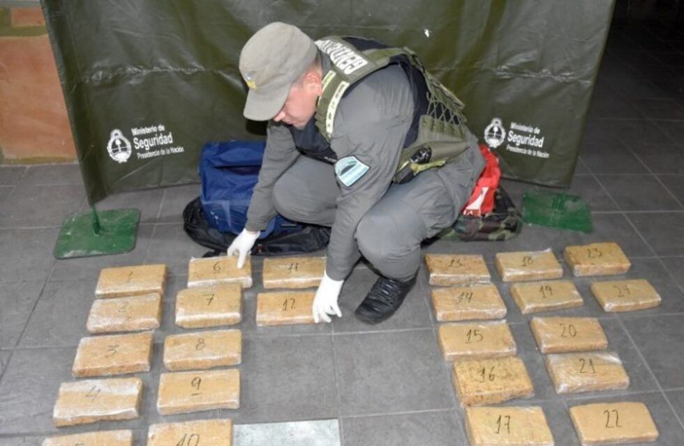 Narco detenido en Fachinal con más de 21 kilos de marihuana
