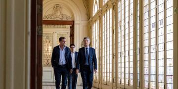 Mauricio Macri, Argentina's president, speaks during a Bloomberg Television interview at the Presidential Palace (Casa Rosada) in Buenos Aires, Argentina, on Monday, Dec\u002E 3, 2018\u002E Macri said that South America's second-biggest economy is now on the right path to forging a strong rebound next year after surmounting a full-blown financial crisis in 2018\u002E Photographer: Anita Pouchard Serra/Bloomberg buenos aires mauricio macri presidente de la nacion mandatario nota entrevista reportaje