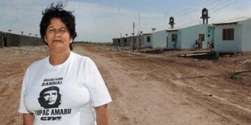 Nu00e9lida Rojas, lu00edder de la Tupac Amaru en Mendoza.