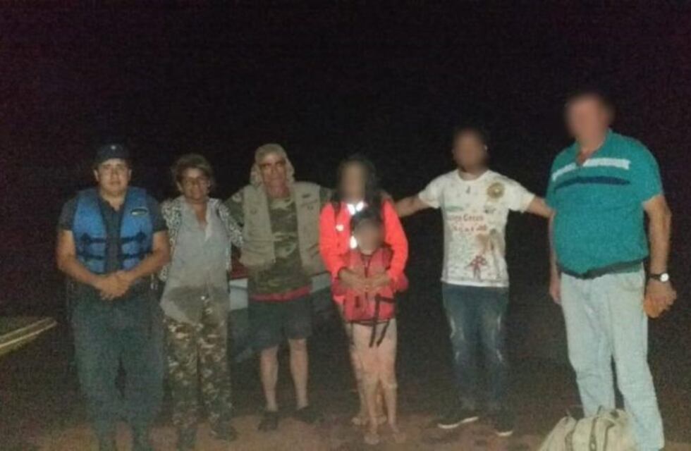 Familia fue socorrida por guardaparques en el lago Uruguaí