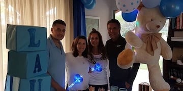 Lucas Batistuta y su novia Dalila están a punto de dar a luz a Lautaro\u002E (Instagram)