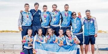 Argentina sumó otros dos oros en remo en los Suramericanos de Playa