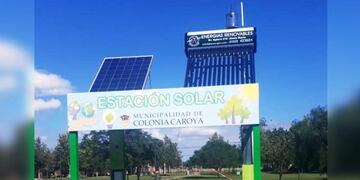 Estación Solar de Colonia Caroya (Gentileza Radio Jesús María)