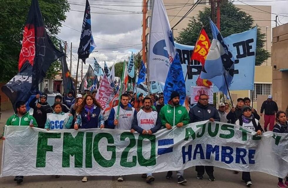 ATE marchó en repudio al G-20 y por aumento salarial