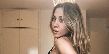 Jimena Barón revolucionó las redes sociales con un catsuit de red (Foto: Instagram/ @baronjimena)