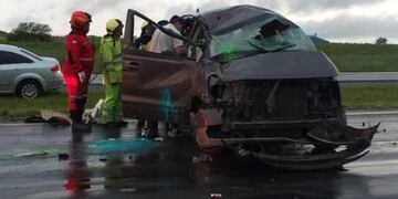 Accidente Ruta 14\nCrédito: 03442