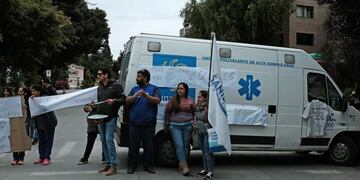 Trabajadores del Sanatorio del Sol reclamaron en Bariloche