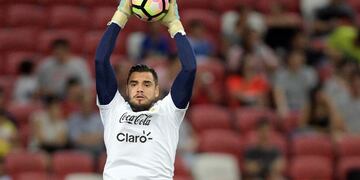 El arquero Romero, uno de los jugadores en \