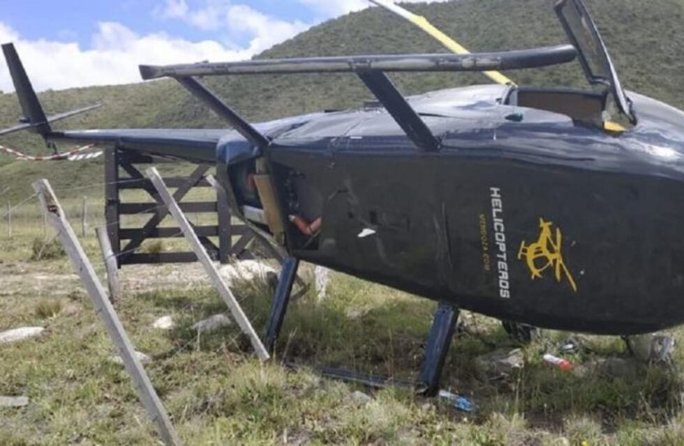 El momento exacto en el que cae el helicóptero en Valle de Uco
