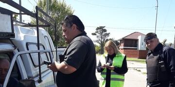 Fletero borracho en Mar del Plata (Foto: Twitter Transporte y Tránsito MGP)