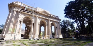 A 8 años de su última función, se avanza en la histórica obra de restauración del Teatro del Lago (Municipalidad de La Plata)