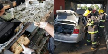Intentaron cruzar 54 kilos de cocaína por el puente Tancredo Neves