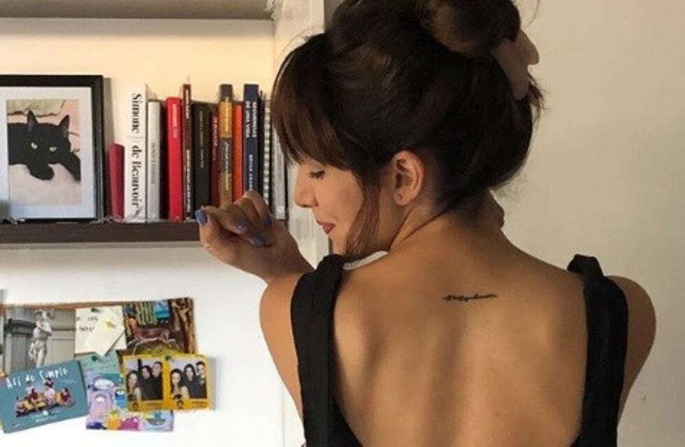Thelma Fardin mostró su nuevo tatuaje: ¿qué significa?