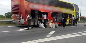 El vehículo fue interceptado en la Ruta Nacional 168\u002E (@gendarmeria)