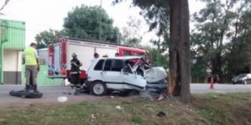 Terrible choque en Funes: muriu00f3 una mamu00e1 y su beba resultu00f3 herida