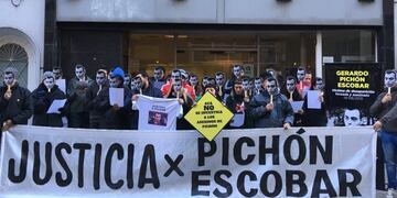 Protesta para pedir el esclarecimiento de la muerte de Gerardo \