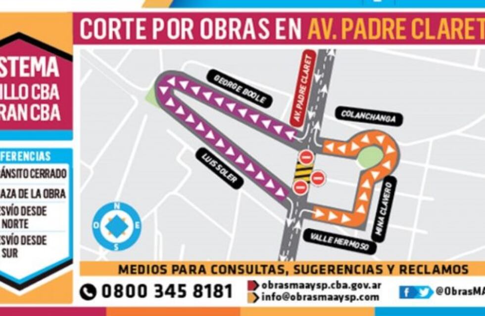 Cortes por obras de gasoducto en Padre Claret